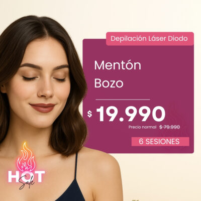 HOT SALE – Paga $19.990 por 6 Sesiones de Depilación Láser Diodo en Mentón + Bozo