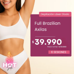 HOT SALE – Paga $39.990 por 6 Sesiones de Depilación Láser Diodo en Full Brazilian + Axilas