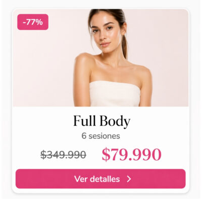 Full Body Láser Diodo (6 sesiones)