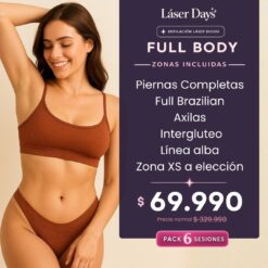 Full Body Láser Diodo (6 sesiones)