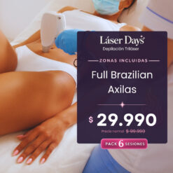 Láser Days – Full Brazilian + Axilas (6 Sesiones)