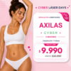 Cyber Axilas | 6 Sesiones Depilación Triláser | $9.990