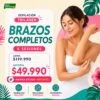 Paga $49.990 | 6 Sesiones de Depilación Triláser en Brazos Completos